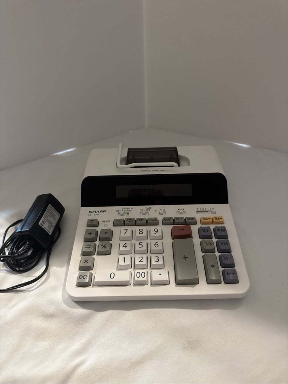 SHARP 12-Digit Thermal Calculator EL-T3301 Large Print (Open Box) - Unused